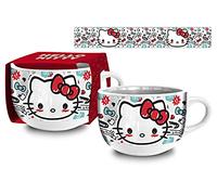 CORIEX Tazon desayuno jumbo 600ml en caja regalo de Hello Kitty