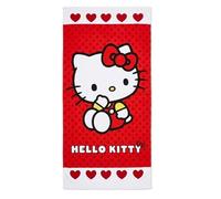 Coriex Toalla de playa Hello Kitty niña de poliéster, 70 x 140 cm, multicolor - Sanrio