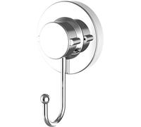 Cornat - Gancho para toalla (3 en 1, 3 opciones de fijación diferentes, con ventosa, almohadilla adhesiva y agujeros, cromado), T340250