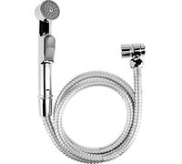 Cornat Juego de ducha de mano para bidé, se puede utilizar en grifo y válvula angular, conmutación fácil, incluye soporte de pared, cromo brillante, ducha higiénica, ducha de mano para inodoro, SA143