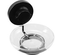 Cornat T3402651 T3402651-Jabonera 3 en 1 con Bandeja de plástico, 3 Opciones de fijación Diferentes con Ventosa, Almohadilla Adhesiva y Taladro, Color, Negro (Mate)