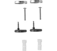 Cornat TEC365033 - Juego de fijación para asiento de inodoro Cornat Trento, Ticino y Aedo, acero inoxidable y plástico, sistema de fijación, juego de fijación, piezas de repuesto, accesorios,