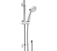 Cornat TECB3451 Fit - Alcachofa de ducha (85,5 mm, 3 tipos de chorro: normal, suave y de masaje, antical y ahorro de agua, manguera de ducha de 150 cm, barra de pared de 60 cm, sistema de ducha)