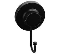 Cornat Toallero 3 en 1 - Gancho Simple - 3 Opciones de fijación Diferentes con Ventosa, Almohadilla Adhesiva y taladrar - Negro/Gancho Adhesivo/Toallero / T3402501