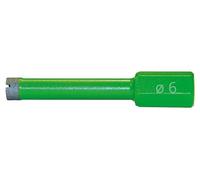 Corona de perforación húmeda con broca de diamante Eibenstock, rosca M 12, diámetro 6 mm x 60 mm, referencia 36130600