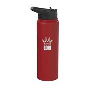 Corona de reina Lori - Nombre personalizado de cumpleaños #1 Ganador Stainless Steel Insulated Water Bottle