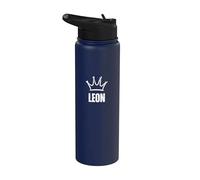 Corona de rey León - Ganador personalizado de cumpleaños número 1 Stainless Steel Insulated Water Bottle