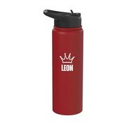 Corona de rey León - Ganador personalizado de cumpleaños número 1 Stainless Steel Insulated Water Bottle