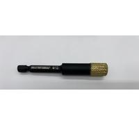 Corona diamantada hexagonal 12mm indian professional, para perforado e