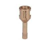 Corona Diamante Para Amoladora Ø 10 mm. Conexión Rosca M14. Corte Seco