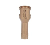 Corona diamante para amoladora ø 14 mm. conexión rosca m14. corte seco