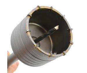 Corona para concreto awtools zestaw 65mm + 80mm con soporte sds plus 3