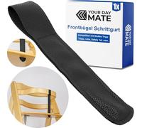Correa de entrepierna para trona, 1 pieza, negra, de cuero PU, correa de arnés compatible con Stokke Tripp Trapp, Safety1st, roba, Kinderkraft, correa de recambio de la barra delantera del arnés