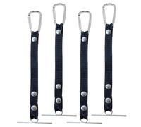 Correas de cinta para cinturón de herramientas: tiras de transporte de alta resistencia, accesorio para equipo de electricista, sujetador de rollo con clip, ayuda para almacenamiento en el lugar de tr