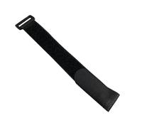Correas de velcro ajustable de Alfatex®, correas de cierre de velcro para sujetacables y sujetador de organizador, nailon, negro, (2 piezas) 2cmx20cm