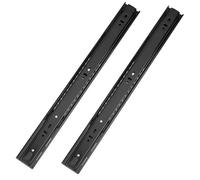 Correderas de Bolas, 450mm/18in Cierre Suave Guias Correderas Para Cajones, Montaje Lateral, Trabajo Pesado Rieles, Extensión Completa Guia Rodamiento de Bolas para Gabinetes