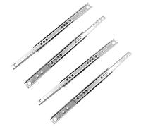 Corredores De Cajon De 17mm, 4PCS 342mm Corredor De Cajon Con Cojinete De Bolas Deslizante De Metal, Deslizadores De Guia De Rieles Reemplazo Gabinete Cocina De Montaje Lateral De Capacidad