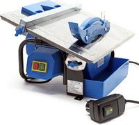 Cortacabezas eléctrico Wiltec, 600 W, para baldosas de hasta 34 mm de grosor, cortador de baldosas en húmedo con superficie inclinable