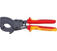 Knipex Cortacables 95 36 250 – tipo carraca, aislados VDE con fundas multicomponentes 250 mm