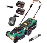 Cortacésped a batería PARKSIDE® de 40 V, modelo PARM 41-Li, que incluye 2 baterías (4 Ah) y un cargador (2,4 A)