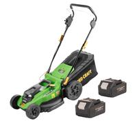 Cortacésped a batería Procraft PLM23bb 40 V (2x 20 V) 430 mm sin escobillas + 2 baterías de 4,0 Ah - sin cargador