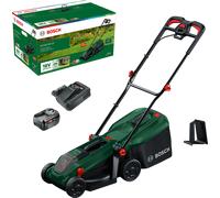 Cortacésped de batería bosch 18v 32 cm ancho de corte con batería y cargador incluidos
