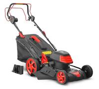 Cortacésped eléctrico: 1800 W de potencia, 46 cm de ancho de corte, carcasa de acero, color . Ideal para jardines de hasta 1200 m²