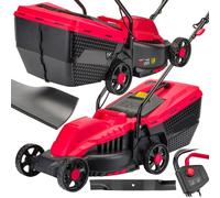 Cortacésped eléctrico 2200W ancho corte 32cm recogedor césped 30l 3 alturas ajus