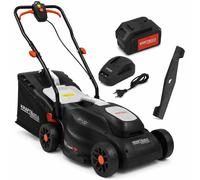 Cortacésped eléctrico a batería, 21V, 4Ah, capacidad 32L | Kraft&Dele