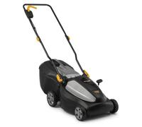 Cortacésped inalámbrico Alpina AL1 3820 Li, ancho de corte de 38 cm, batería de 20 V (2 x 4 Ah), 550 W, hasta 350 m², batería y cargador incluidos, negro