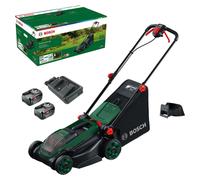 Cortacésped eléctrico a batería ROTAK 18V 2-38, con 2 baterías PBA de 18V y 4.0Ah