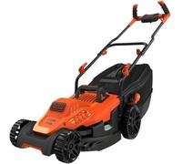 Cortacésped eléctrico BLACK+DECKER BEMW471BH-QS, 1600W, anchura de corte de 38 cm, ideal para superficies de hasta 600 m²
