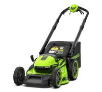 Cortacésped eléctrico Greenworks LM4602SA1, con batería de 2x24V, ancho de corte de 46 cm