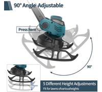 Cortacésped eléctrico inalámbrico - 850W - 15 cm (6 pulgadas) - Azul - Para el cuidado del jardín