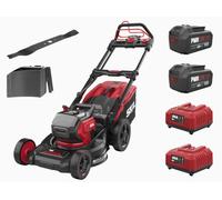 Cortacésped eléctrico inalámbrico SKIL 0151BA (motor sin escobillas, 2 baterías de 20V, ancho de corte de 46 cm, depósito de recogida de 50 litros)
