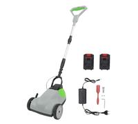 Cortacésped inalámbrico Potente Motor sin escobillas 6500 RPM Alta Velocidad 3 Alturas de Corte Ajustables Ligero Fácil maniobra para céspedes pequeños Cortador de césped con