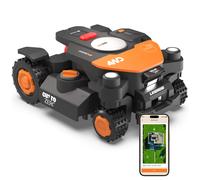 Worx Landroid Vision Cloud WR344E 4WD Robot Cortacésped, Sin Cable Perimetral, hasta 4000 m², (Evitación de Obstáculos con IA, Navegación VSLAM + RTK Cloud, 84% de Pendiente)