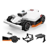 Cortacésped robótico Mammotion LUBA 3 AWD 3000 con garaje y soporte de lavado, para 3000 m², tracción en las cuatro ruedas, mapeo-auto, 4G, APP