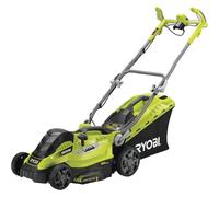 RYOBI - Cortacésped Eléctrico 1500 W de 36cm - Recogida y Mulching - Altura Ajustable 5 Posiciones - Manillar Ajustable y Parachoques Incorporado - Recogedor Easy Edge y Bolsa 45l Incluida - RLM15E36H