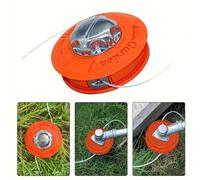 Cortacésped Universal M10 de nailon y aluminio, carrete de golpe, cortadora de césped, cabezal cortador de 2 líneas, línea de hilo, sierra de hilo, cortacésped para jardín Rojo
