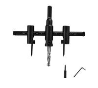 Cortador de agujeros ajustable de acero 45#, herramienta de perforación de agujeros de construcción de 30 a 300mm para aplicaciones de bricolaje de placas de yeso y madera, cortador de acero
