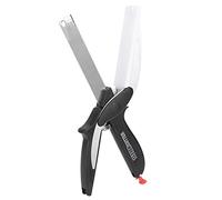Cortador De Alimentos Multifunción 2 En 1 De Acero Inoxidable Cortador De Verduras Para Alimentos Tijeras Cuchillo Utensilios De Cocina Utensilios De Cocina Cortador De Vegetales Cortador De Patatas