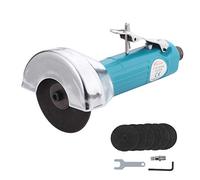Cortador de Amoladora Angular Neumática 3" 75mm ORAZIO Herramienta Neumática de corte, Sierra Recta de Corte de Rectificadora con 6 Discos 212553B