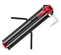 Cortador de baldosas - Manual - 80 cm - Doble guía y soporte - Láser infrarrojo, 2 pilas AAA incluidas - Disco de corte de aleación de tungsteno - Aleación de aluminio - Rojo