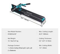 Cortador de baldosas - Manual - Cortador - Máquinas de corte - Baldosas - 800 mm - Para baldosas de cerámica y porcelana
