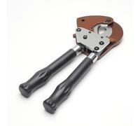 Cortador de cables de trinquete, herramienta de corte de alambre resistente, mecanismo de trinquete sin esfuerzo, mango ajustable, para cables de cobre y aluminio