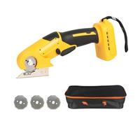 Cortador de cartón, tijeras eléctricas para Dewalt 18/20 V, tijeras de tela sin escobillas con 3 cuchillas, bloqueo de seguridad, batería portátil, cortador de rodillo para alfombras, piel, láminas de