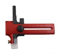 Cortador de Círculos con Mango de Trinquete, Regla e para imperial para Manualidades y Scrapbooking, Corte Preciso de 2-15 cm(Red)