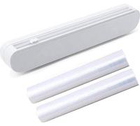Cortador de film transparente Famanu Set, con 2 rollos de film transparente y 1 dispensador - 37 x 6,2 x 5,2 cm