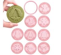 Cortador de fondant para galletas 3D antiadherente | Dough Press Fondant Cutter Mold for Kitchen Bakery Home Restaurant School Classroom Studio Canteen Diner